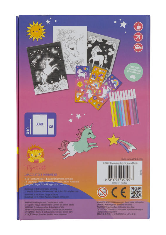 TIGER TRIBE - Colouring Set - Unicorn Magic – Home With Kids